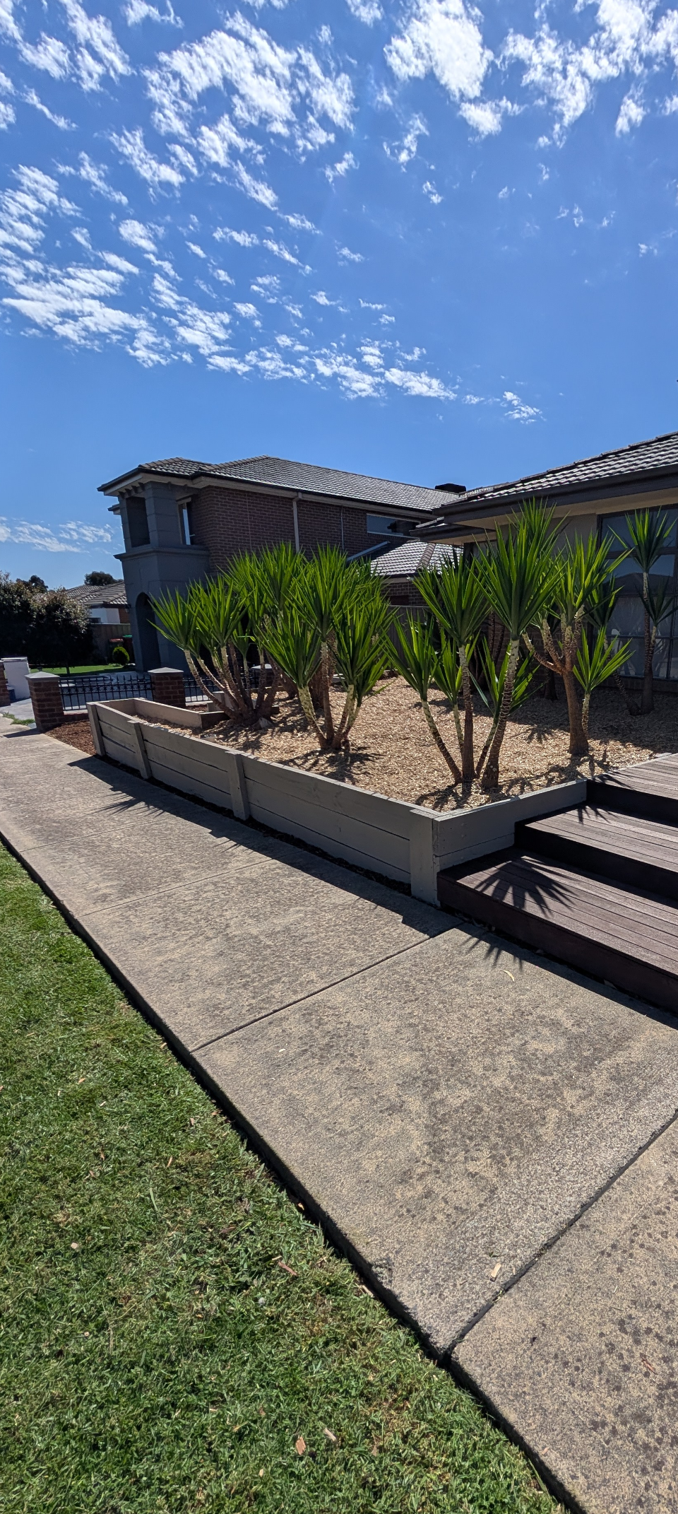 Detailed Pinecrest garden maintenance with clean paths and established plants
