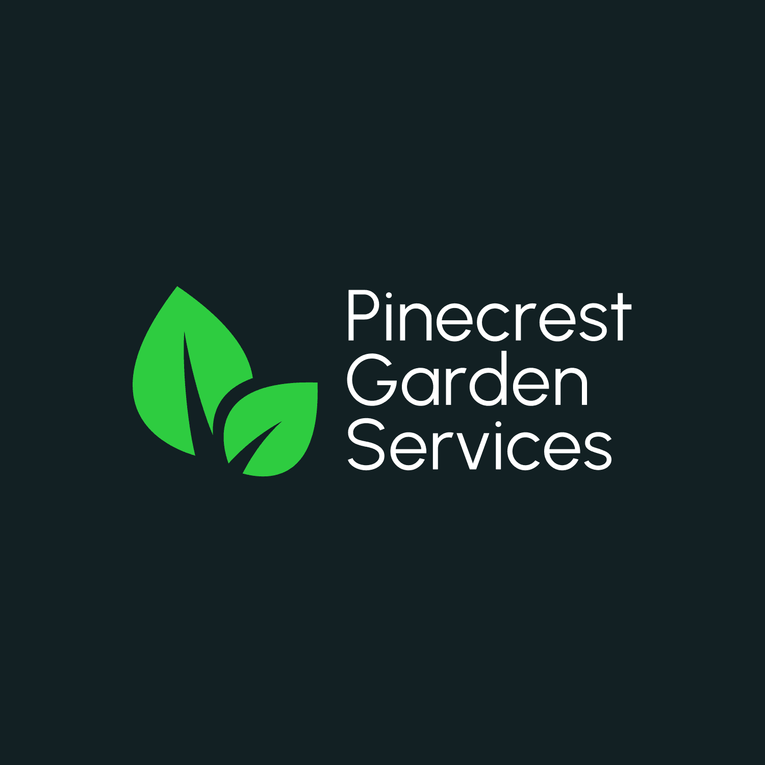 Pinecrest Garden Services logo mark